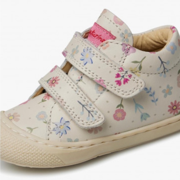 NWT NATURINO COCOON VL Leather first step shoes with flowers in White - Picture 5 of 15